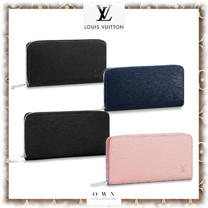 Louis Vuitton EPI Unisex Plain Leather Long Wallet Long Wallets 