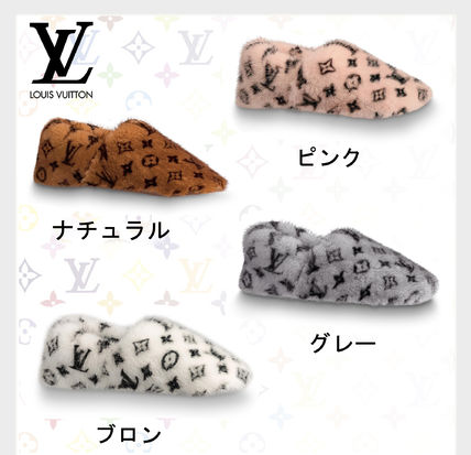 Louis Vuitton 2020 SS Monogram Casual Style Unisex Fur Elegant Style Shearling