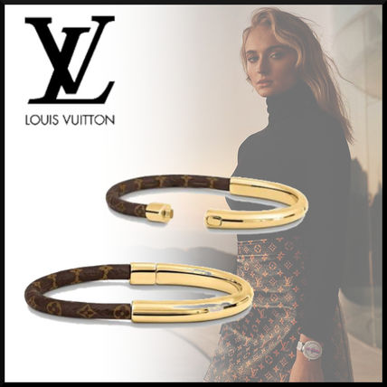 Louis Vuitton 2019 20AW Casual Style Blended Fabrics Leather Party Style Bracelets M6564EM6564F