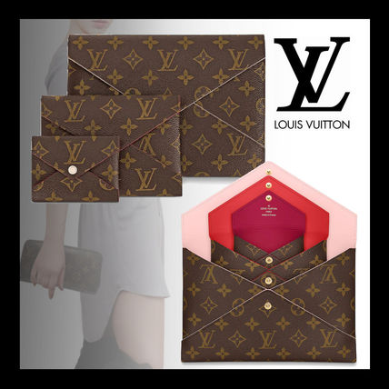 Louis Vuitton MONOGRAM A4 Leather Office Style Logo Shoulder Bags 