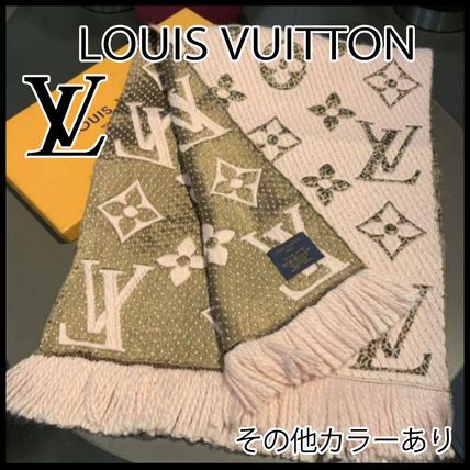 Louis Vuitton MONOGRAM Monogram Leopard Patterns Unisex Wool KnitFur Scarves M75885 M75884 