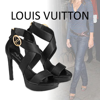 Louis Vuitton Pin Heels Elegant Style Sandals 