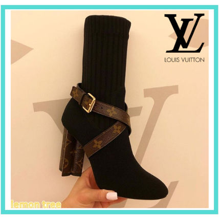 Louis Vuitton MONOGRAM Silhouette Ankle Boot 1A66FC 