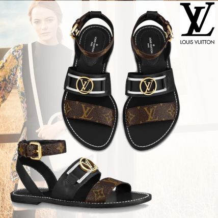 Louis Vuitton MONOGRAM 2020 SS Academy Flat Sandal 1A6781 