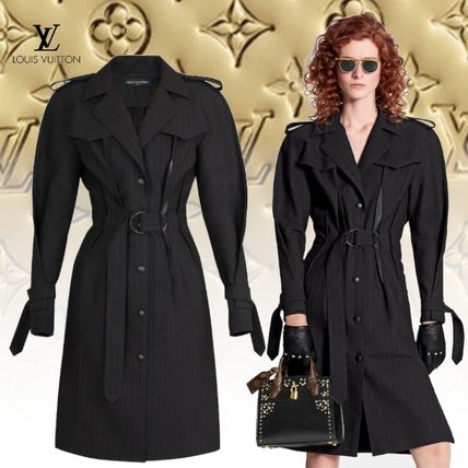 Louis Vuitton Belted Button Up Dress 1A635D 