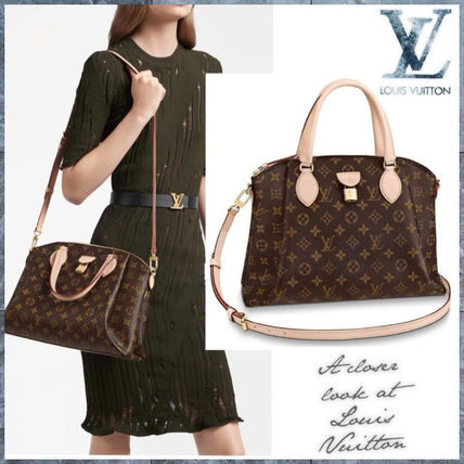 Louis Vuitton MONOGRAM 2019 SS 3WAY Leather Party Style Office Style Elegant Style M44546 