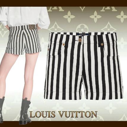 Louis Vuitton 2020 SS Striped Denim Shorts 1A60T5 1A60T4 1A60T3 1A60T2 1A60T1 