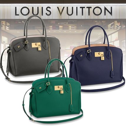 Louis Vuitton 2019 SS Blended Fabrics 2WAY Plain Leather Crossbody Handbags M53947 M53948 M55317 