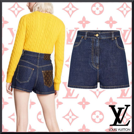 Louis Vuitton 2020 21AW Stretch Denim Mini Shorts 1A83VK 