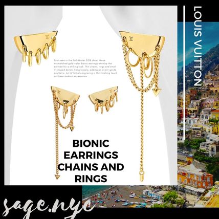 Louis Vuitton Casual Style Chain Party Style Elegant Style Asymmetry 