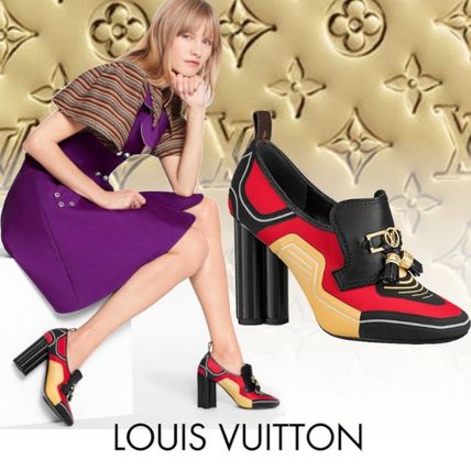 Louis Vuitton 2020 SS Casual Style Block Heels Elegant Style Chunky Heels 1A7TZT 