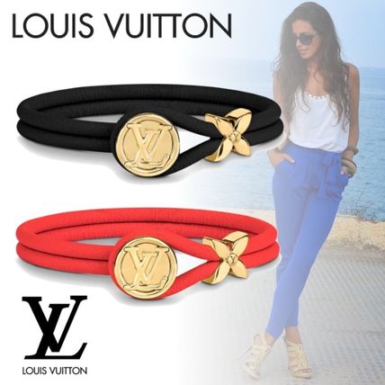 Louis Vuitton 2020 21AW Costume Jewelry Casual Style Blended Fabrics Flower Leather M6599E