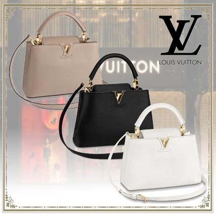 Louis Vuitton CAPUCINES 2020 SS Casual Style Leather Elegant Style Handbags 