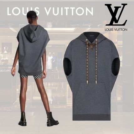 Louis Vuitton MONOGRAM 2020 21AW Front Pocket Sleeveless Hoodie 1A83NM 