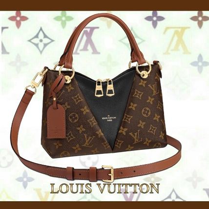 Louis Vuitton V Monogram Canvas 2WAY Leather Party Style Elegant Style M43976 