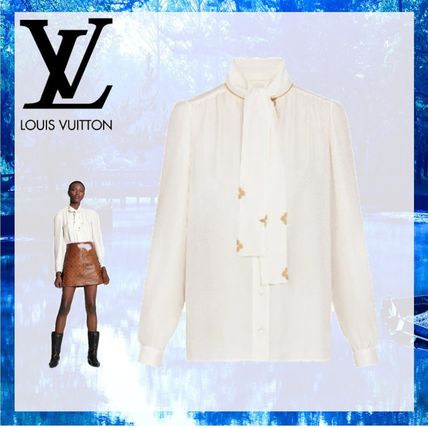 Louis Vuitton 2020 SS Micro Monogram Jacquard Blouse 1A82SI 