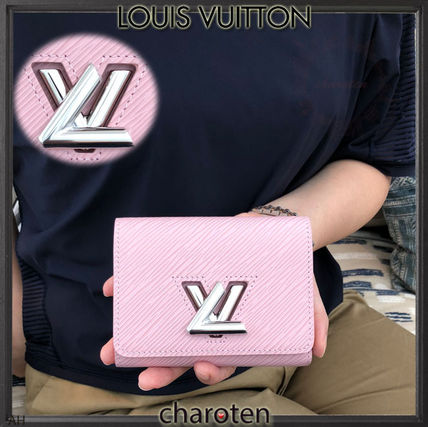 Louis Vuitton TWIST 2018 19AW Calfskin Plain Small Wallet Folding Wallets 