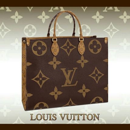 Louis Vuitton 2020 SS Monogram Canvas Leather Party Style Elegant Style Logo Totes M44576 