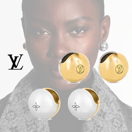 Louis Vuitton 2020 21AW Casual Style Initial Flower Silver Elegant Style Earrings M69658 