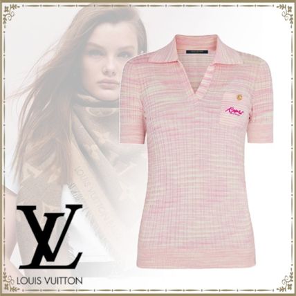 Louis Vuitton 2020 21AW Casual Style Wool Plain Short Sleeves Elegant Style Polos 