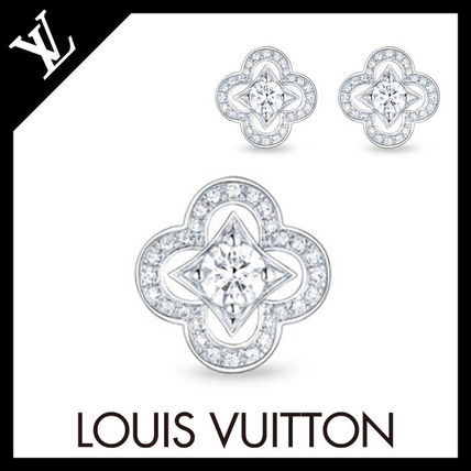 Louis Vuitton 2020 SS Les Ardentes Ear Stud White Gold And Diamonds Q96543 