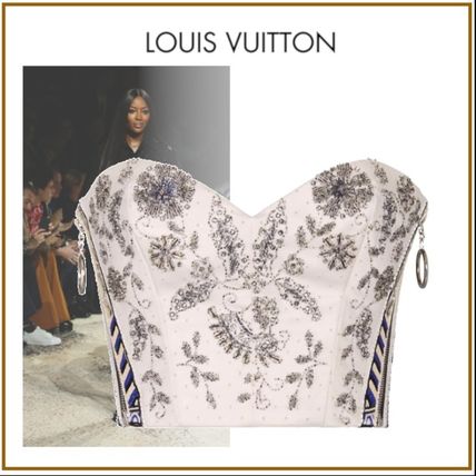 Louis Vuitton 2020 Cruise Short Flower Patterns Silk Blended Fabrics With Jewels 
