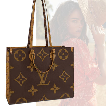 Louis Vuitton 2020 SS Monogram A4 2WAY Leather Totes 