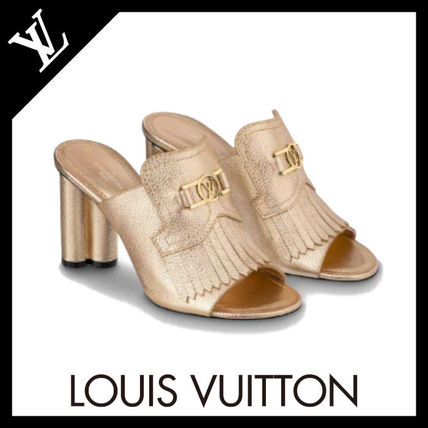 Louis Vuitton Logo Heeled Sandals 1A87S9 