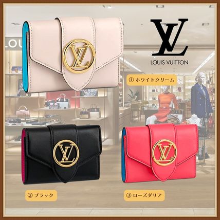 Louis Vuitton Leather Folding Wallet Small Wallet Logo Folding Wallets M69177 M69175 M69176 