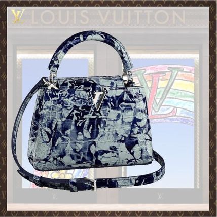 Louis Vuitton CAPUCINES 2020 21AW 2WAY Leather Party Style Office Style Elegant Style N98670 