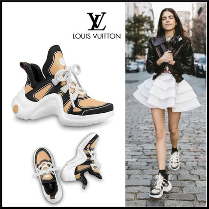 Louis Vuitton 2020 SS Rubber Sole Casual Style Logo Low Top Sneakers 1A7TVY 