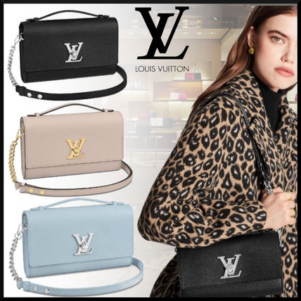 Louis Vuitton LOCKME 2020 SS Casual Style Calfskin Bag in Bag 2WAY Chain Leather M56087 M56088 M56136 
