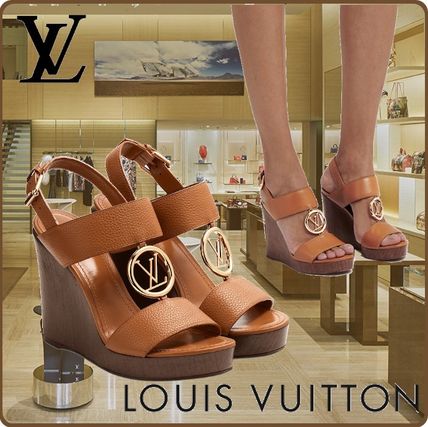 Louis Vuitton 2020 SS Casual Style Blended Fabrics Plain Leather Elegant Style 