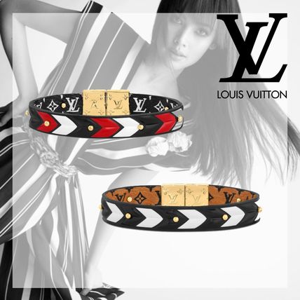 Louis Vuitton MONOGRAM 2020 21AW Bangles Casual Style Leather Bracelets M6776E M6774E 