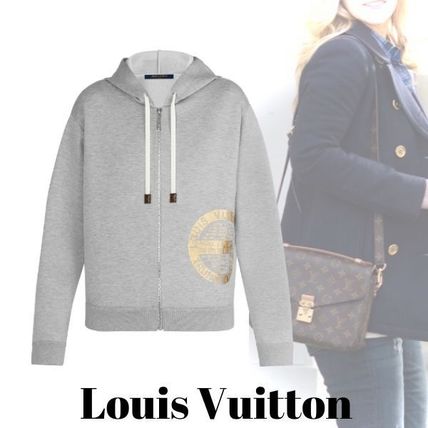 Louis Vuitton 2020 SS Monogram Nylon Long Sleeves Plain Cotton Medium Logo 