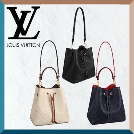 Louis Vuitton 2020 SS Casual Style Plain Leather Purses Elegant Style Bucket Bags M45256 