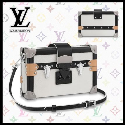 Louis Vuitton PETITE MALLE 2019 SS Casual Style Unisex Calfskin Canvas Lambskin 2WAY 3WAY M53786 