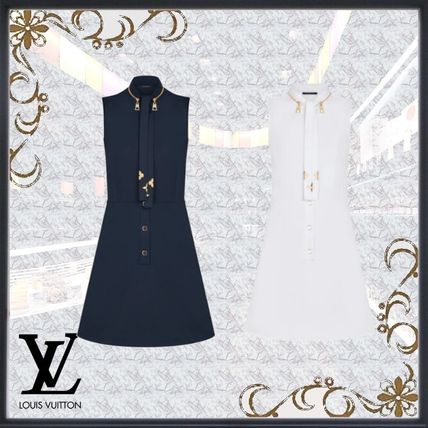 Louis Vuitton 2020 21AW Short Monogram Casual Style Sleeveless Flared Plain Cotton 1A7SW7 1A7SW1 