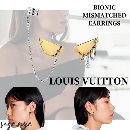 Louis Vuitton Casual Style Blended Fabrics Chain Party Style Silver 