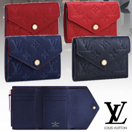 Louis Vuitton MONOGRAM Monogram Leather Folding Wallet Small Wallet Logo M64060 M64577 M64061 M63701 