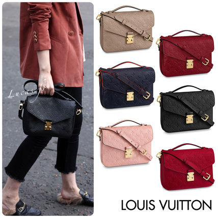 Louis Vuitton MONOGRAM EMPREINTE Monogram 2WAY Leather Elegant Style Crossbody Formal Style 