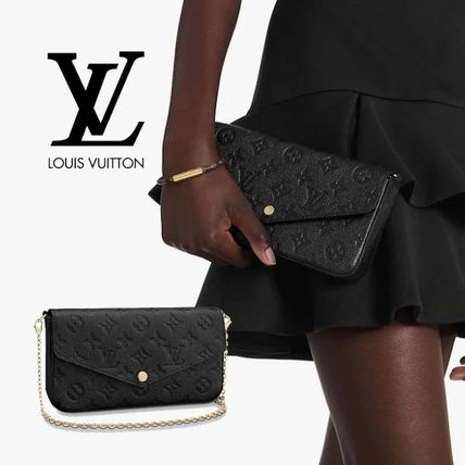 Louis Vuitton MONOGRAM EMPREINTE Monogram 2WAY Leather Logo Shoulder Bags M64064 