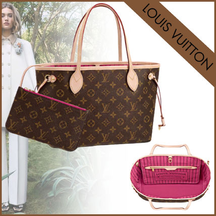 Louis Vuitton Casual Style 2WAY Plain Elegant Style Logo Totes M41245 NEVERFULL PM BAG 