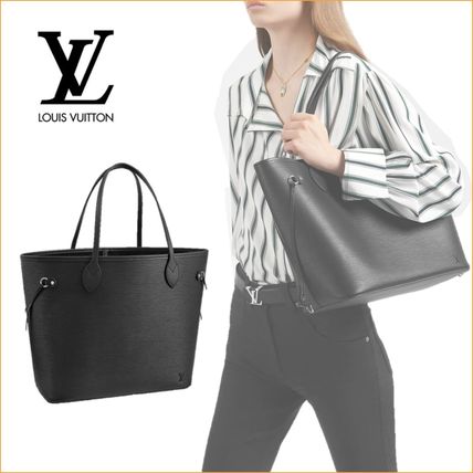 Louis Vuitton NEVERFULL Monogram Bag in Bag Plain Leather Logo Totes M40932 