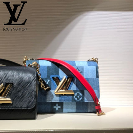 Louis Vuitton TWIST 2020 SS Other Plaid Patterns Monogram Denim Blended Fabrics 2WAY 