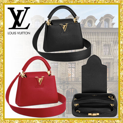 Louis Vuitton CAPUCINES 2020 21AW Casual Style Street Style 2WAY 3WAY Plain Leather M56845 M56071 