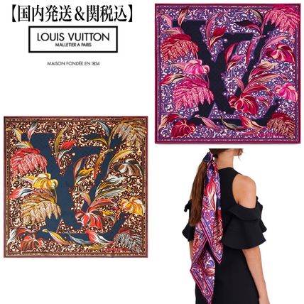 Louis Vuitton Casual Style Silk Elegant Style Formal Style Logo 