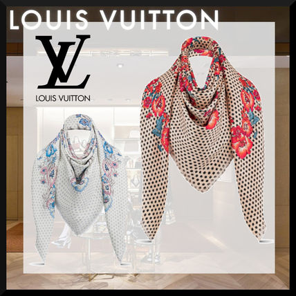 Louis Vuitton 2019 SS Louis In The Garden Monogram Shawl M73755 M73709 