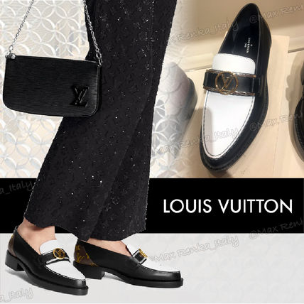 Louis Vuitton 2020 SS Monogram Plain Toe Casual Style Leather Elegant Style 