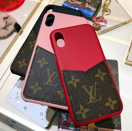 Louis Vuitton MONOGRAM 2020 Cruise Monogram Unisex Blended Fabrics Plain Leather iPhone XS Max 